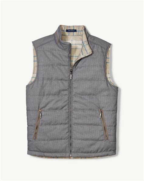 Reversible vest in Grey for Men 